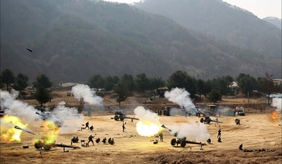 North Korea Fires Artillery Shells in Response to South Korea and US Joint Exercises